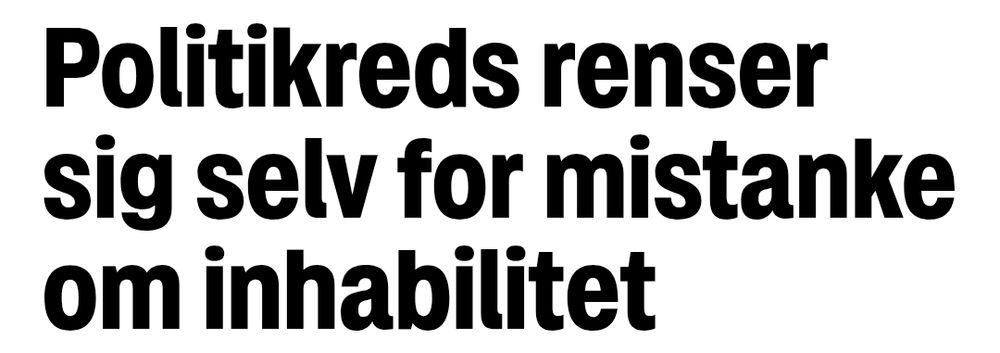 Overskrift: "Politikreds renser sig selv for mistanke om inhabilitet"
