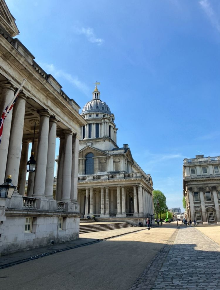 View of some buildings in the college