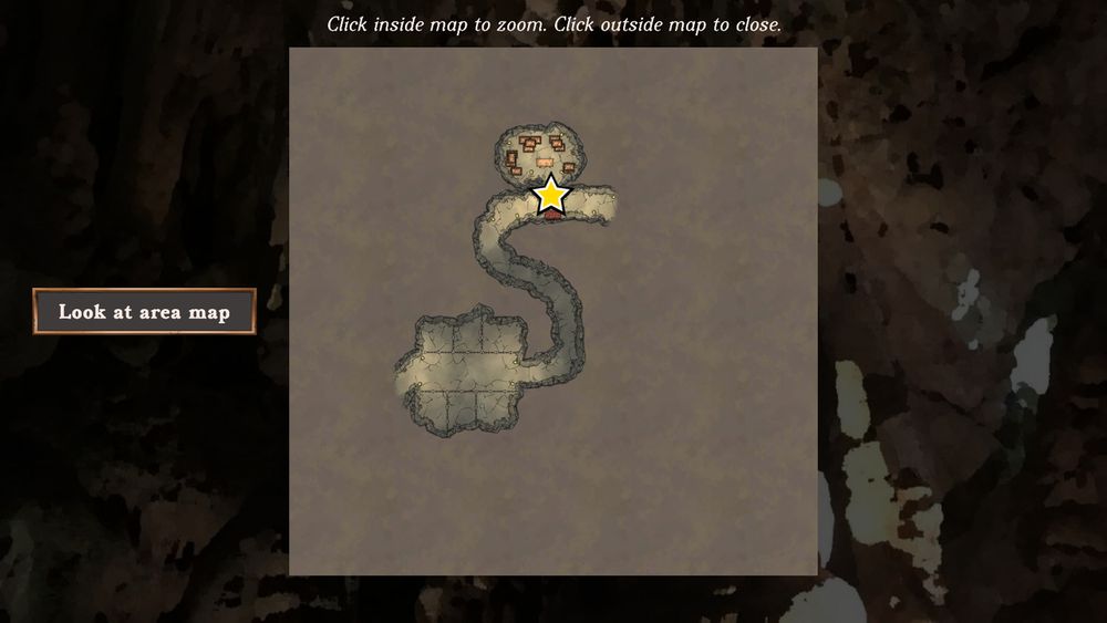 Screenshot of Upheaval, map of the goblin caves