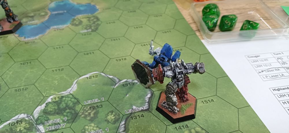 Photo: the Cougar is crippled by the Grendel