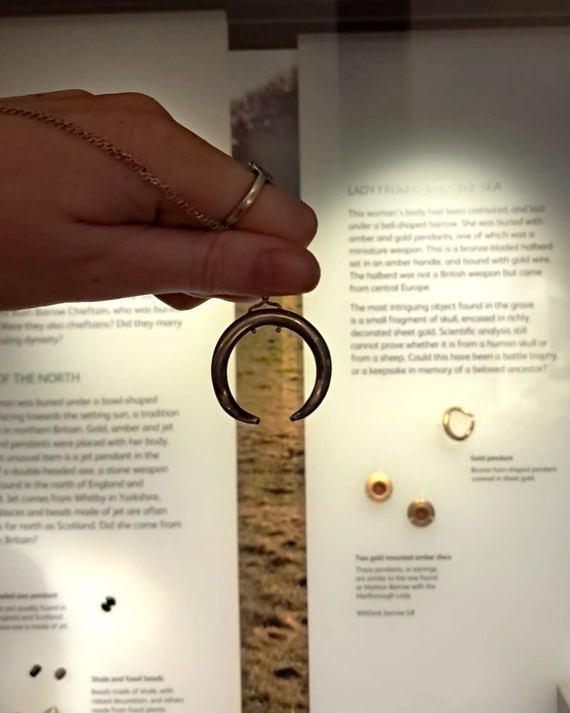 Bronze Age replica of a gold pendant