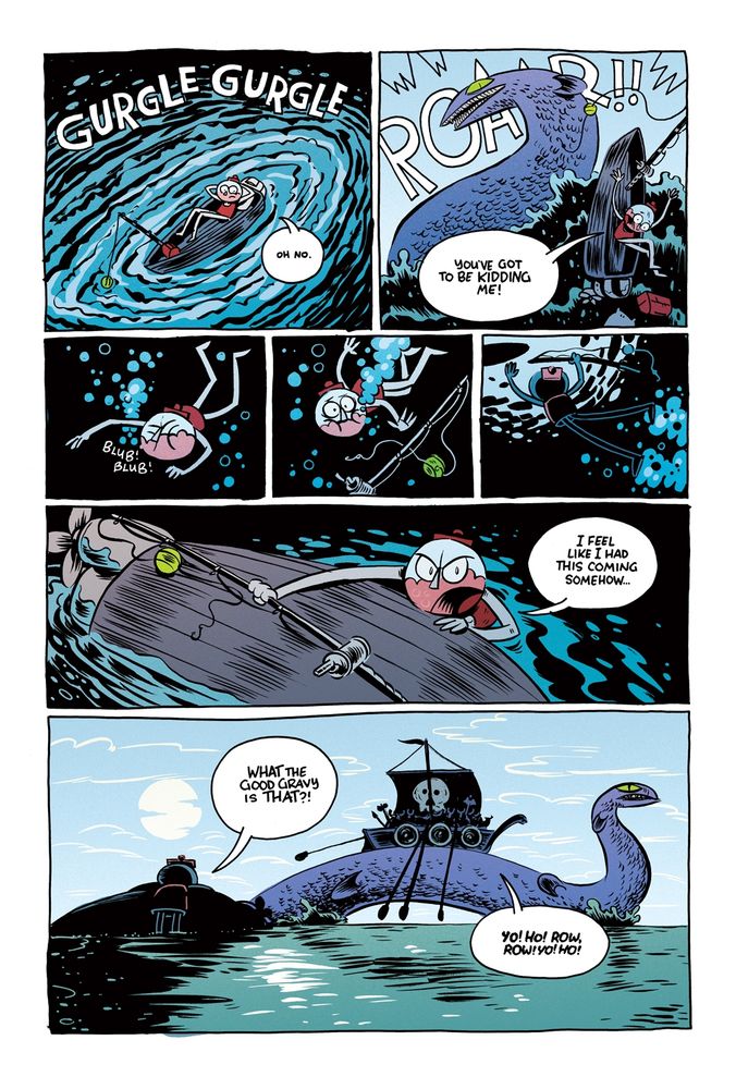 Regular Show, On the Hook, Page 2 (...wakes Jormangund, the world serpent...)