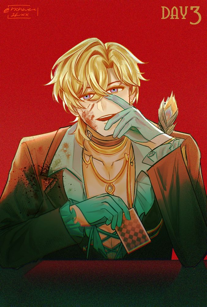 Aventurine from Honkai Star Rail in one of the Bilibili fanmade MVs. 