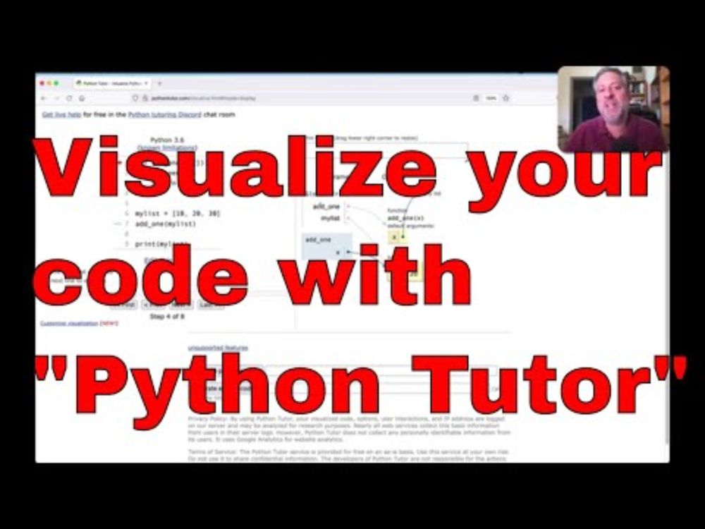 Visualizing your Python code with "Python Tutor"
