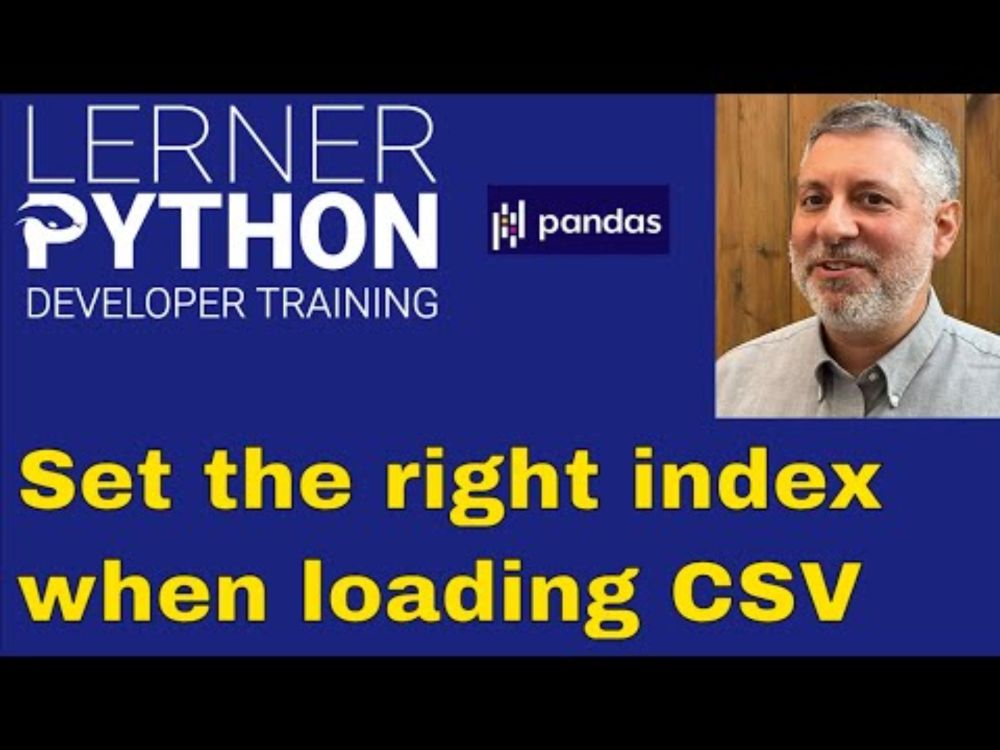 Load your data with the right index in Pandas (read_csv tips)