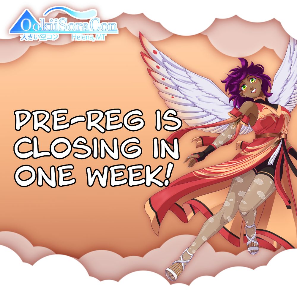 Pre-reg is closing in one week!