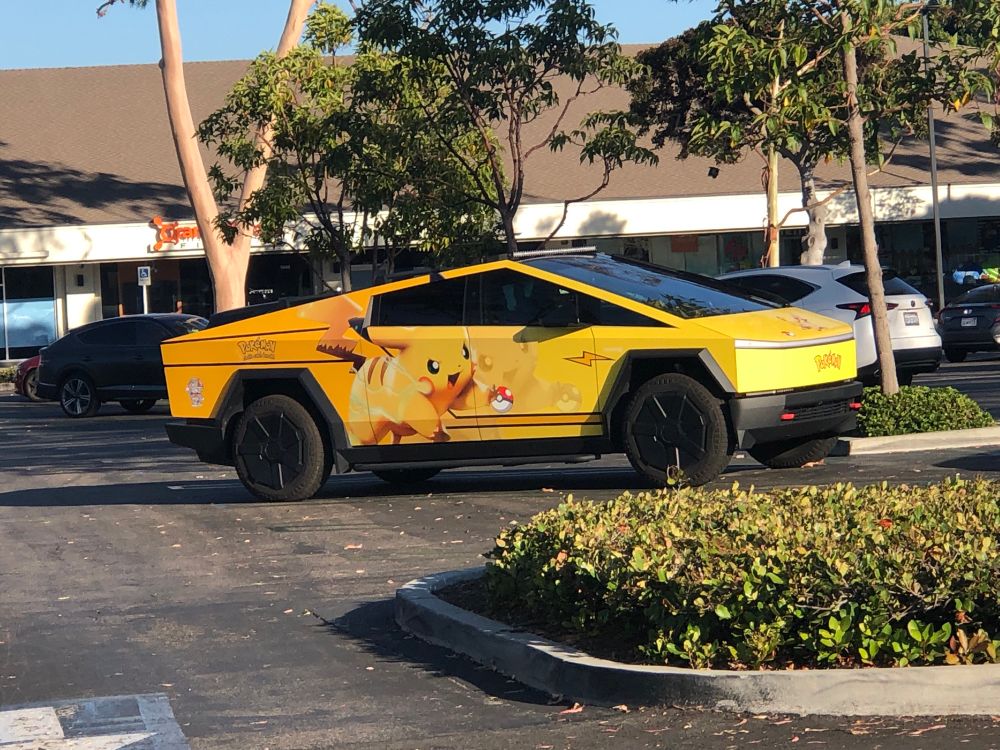 pikachu cybertruck 