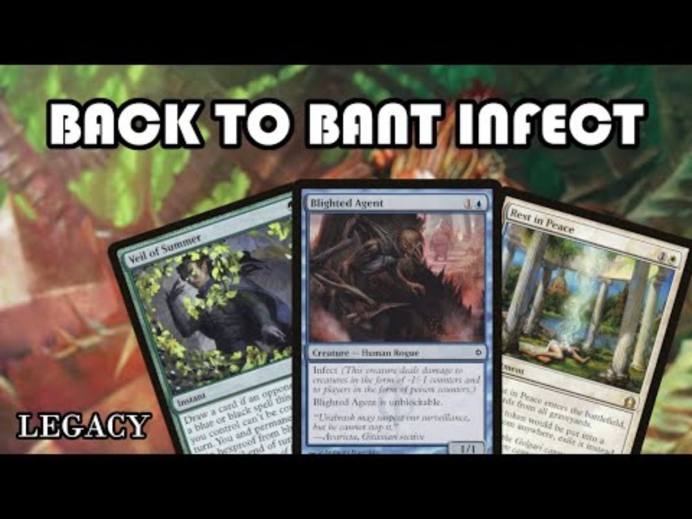 Playing my DOUBLE 5-0 trophy BANT INFECT list! | Legacy | MTG