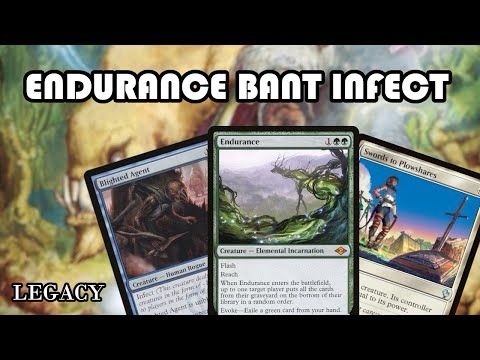 4 MAIN DECK ENDURANCE ...IN INFECT?? | MTGO | Legacy