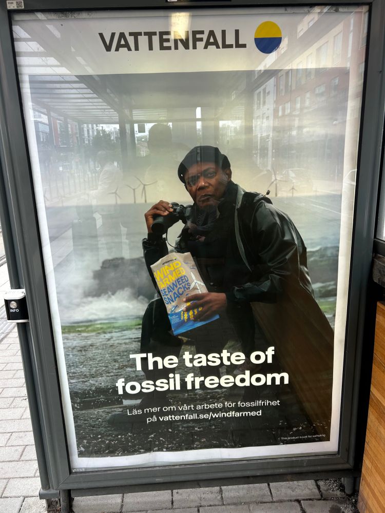 Samuel L Jackson in a Vattenfall ad