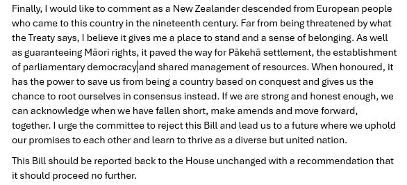 Submission text for Treary Principles Bill.