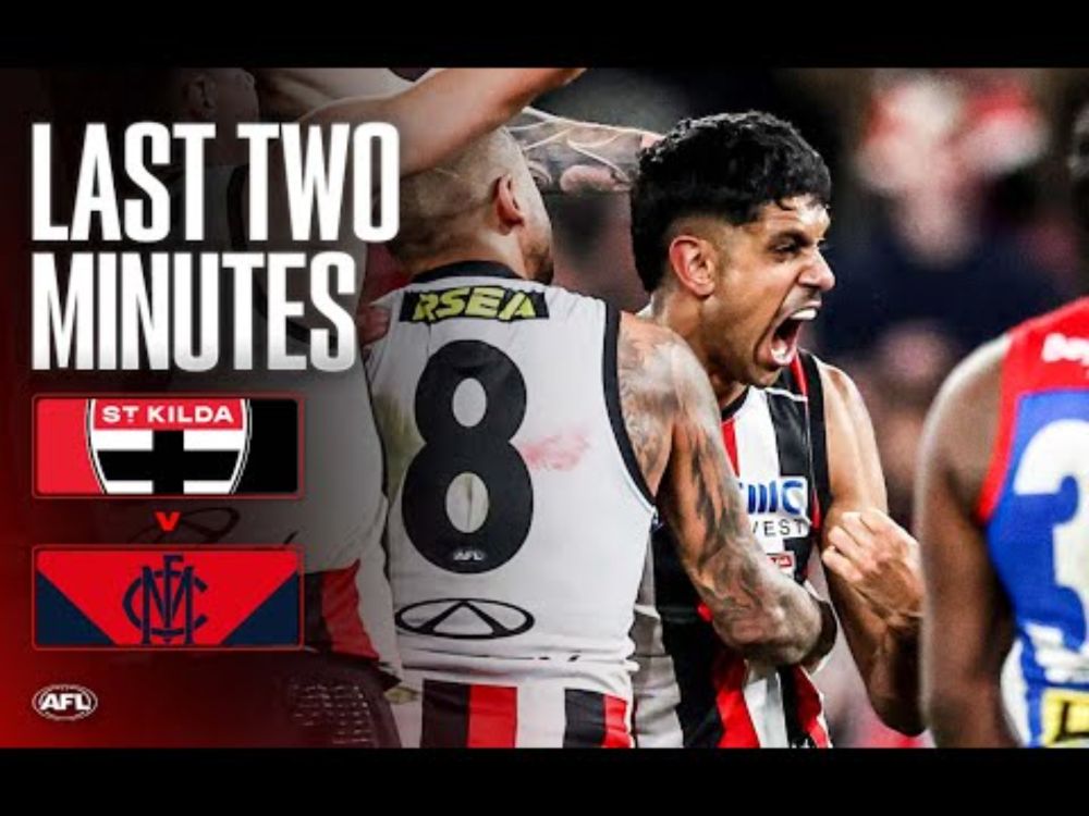 Last Two Minutes: St Kilda v Melbourne | Round 20, 2025 | AFL