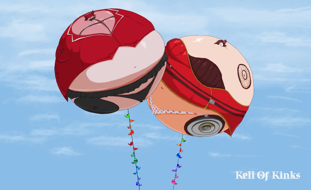 The cosplays in question are Mad Moxxi and A Genderbent Alastor. But the two dummy's are just stuck in air floating helplessly. 