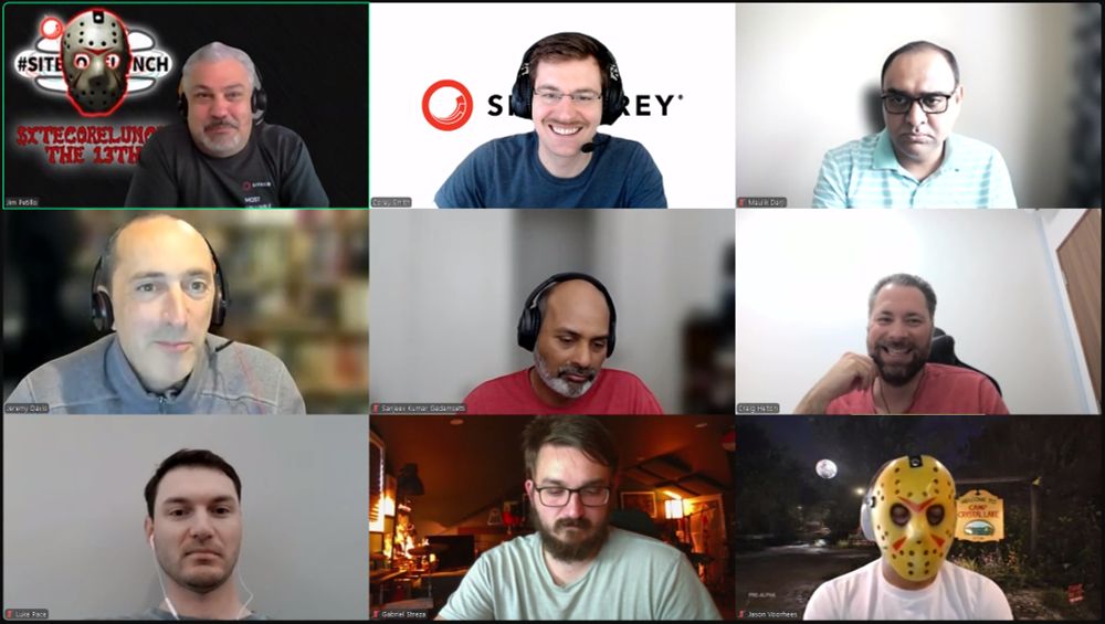 Screenshot of attendees on the June 13, 2025 #SitecoreLunch call.