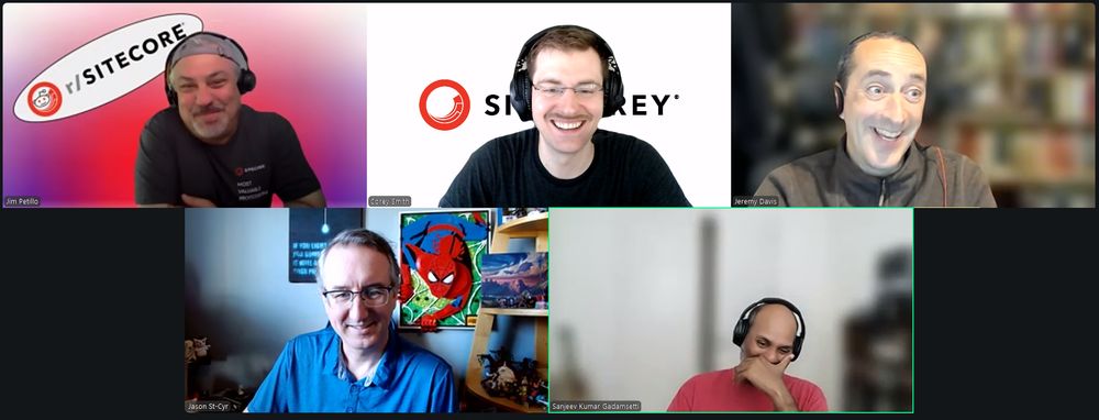 Screenshot of attendees on the July 4, 2025 #SitecoreLunch call.