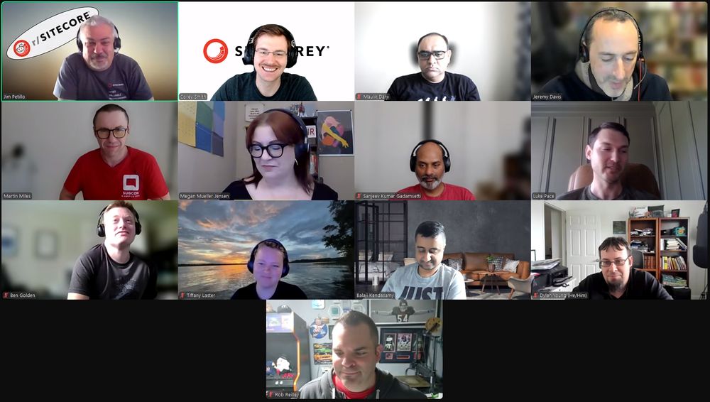 Screenshot of attendees on the June 6, 2025 #SitecoreLunch call.