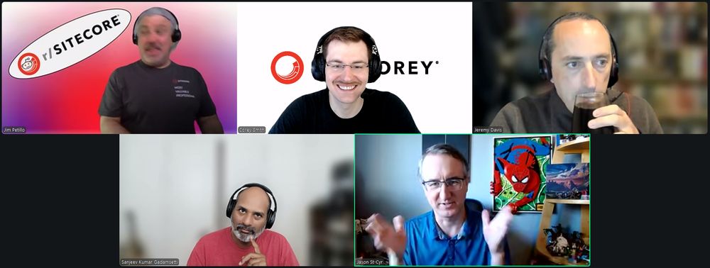 Screenshot of attendees on the July 4, 2025 #SitecoreLunch call.