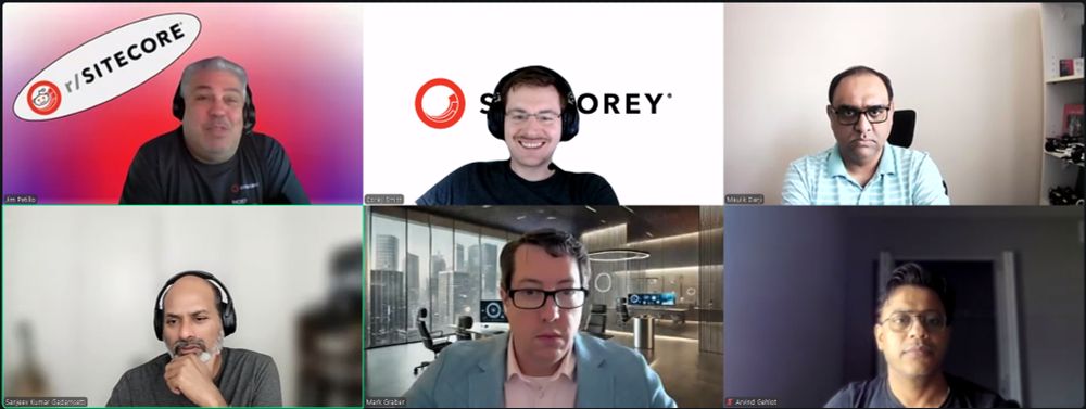 Screenshot of attendees on the July 25, 2025 #SitecoreLunch call.