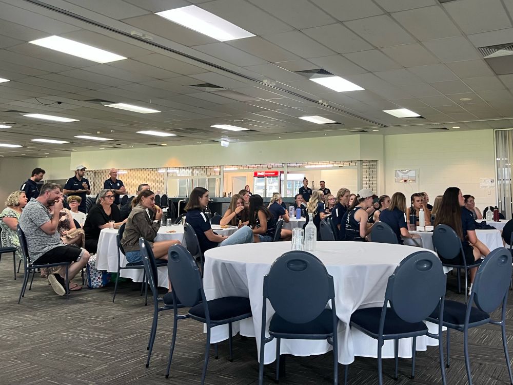 The crowd at South Adelaide FC on AFLW draft night
