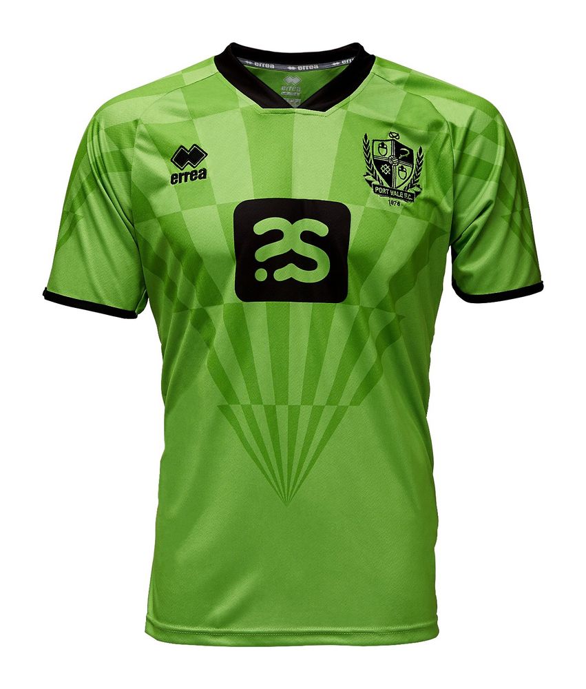 Lime green jersey for Port Vale FC