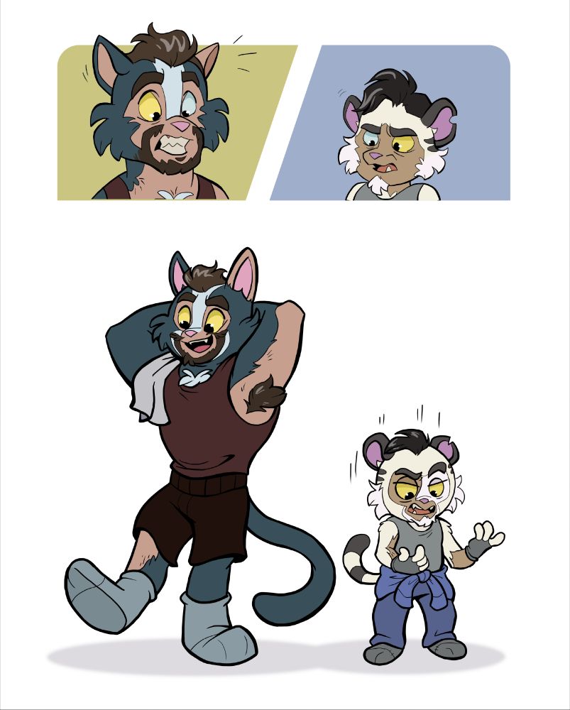 The first app transforms the two into anthropomorphic cats from Final Space.