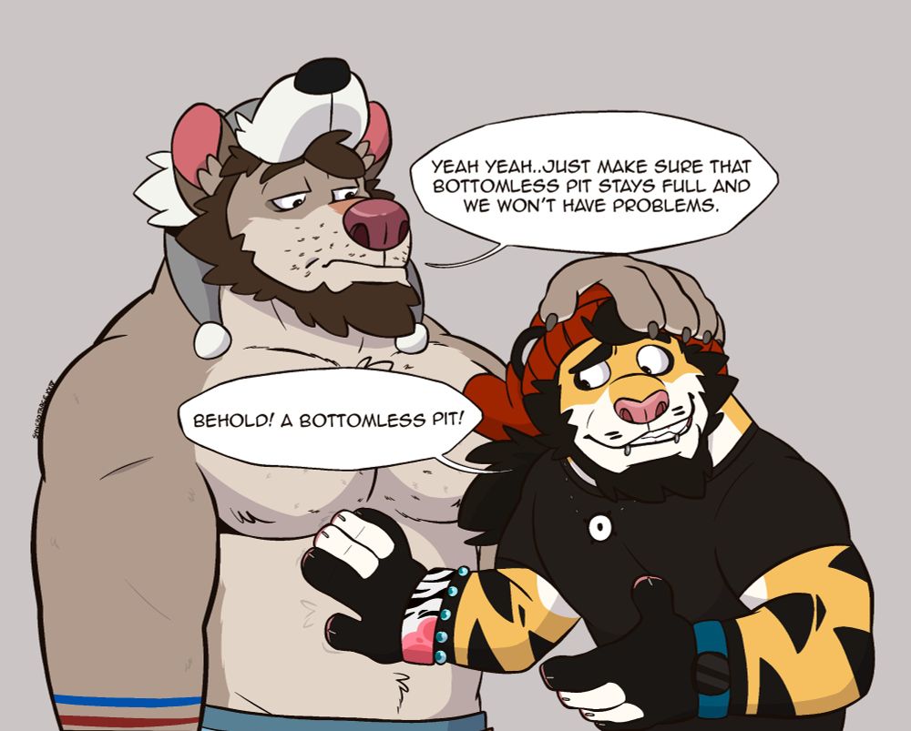 Khary demonstrating why keeping Photon's belly full is a good thing.