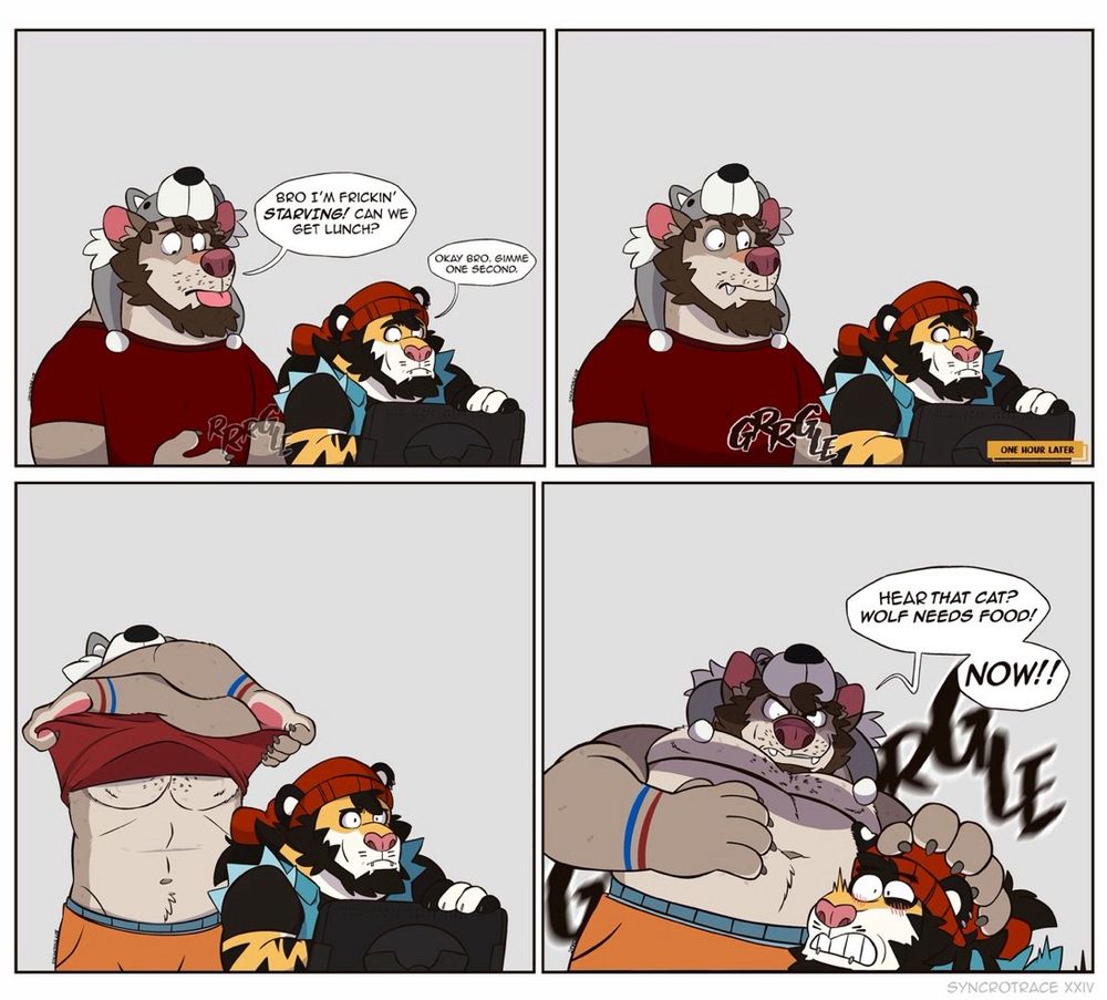 Based on a true story. Never let a wolf’s belly growl hungrily