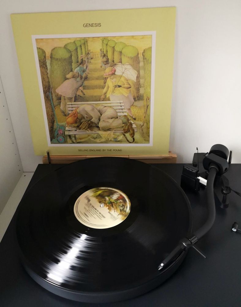 Selling England By The Pound - Genesis (1973). Black Vinyl on a Black Turntable.