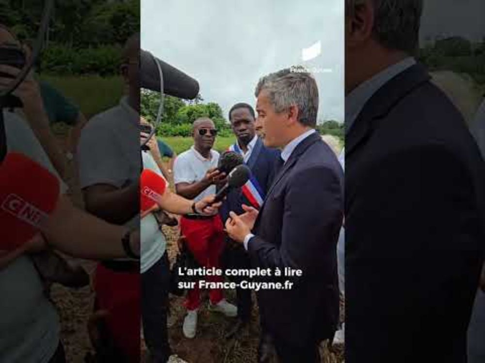 [GUYANE] Gérald Darmanin face aux journalistes à Saint-Laurent-du-Maroni