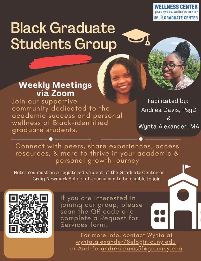 Flyer for Black Graduate Students Support Group