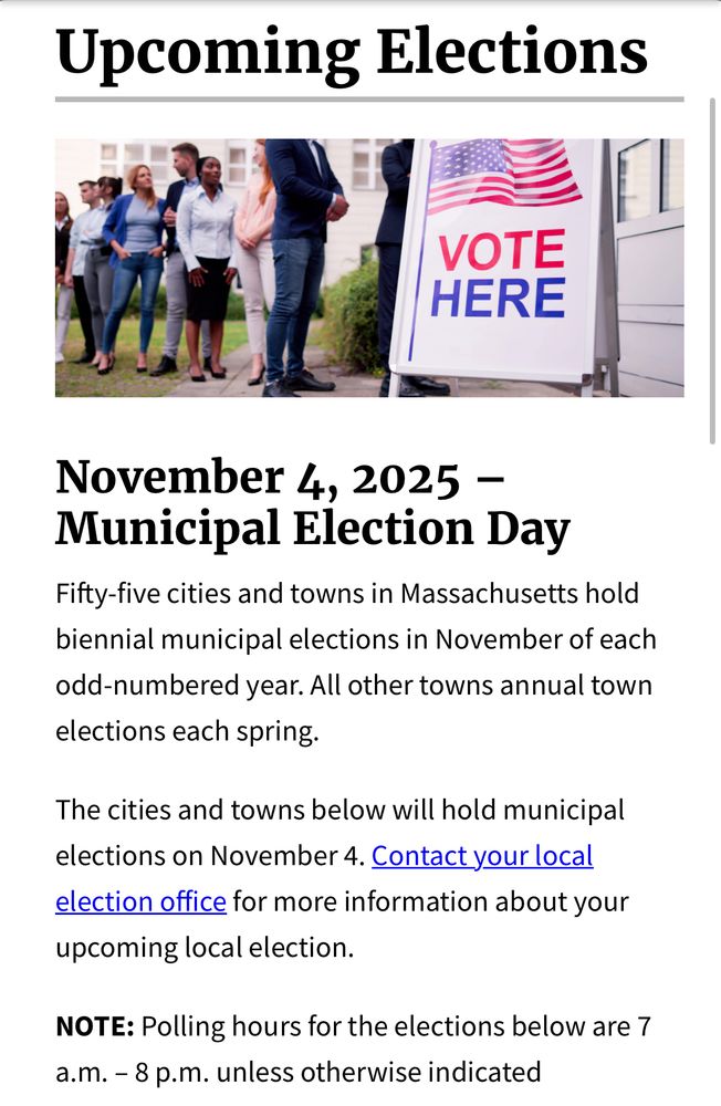 November 4, 2025 - Municipal Election Day