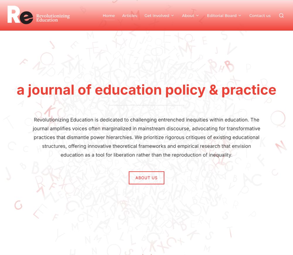 Revolutionizing Education. A journal of education policy and practice. 