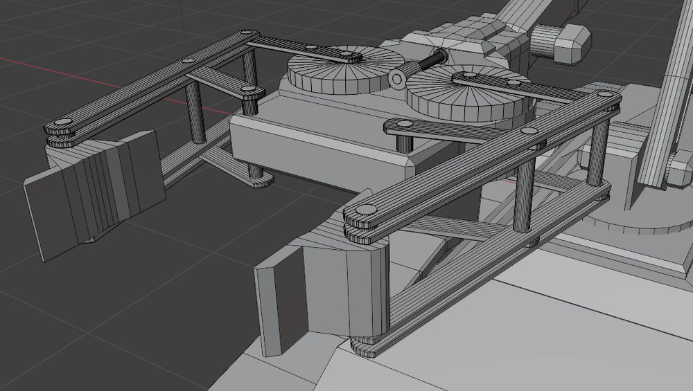4-bar linkage mechanism for Milo's hand/grip!