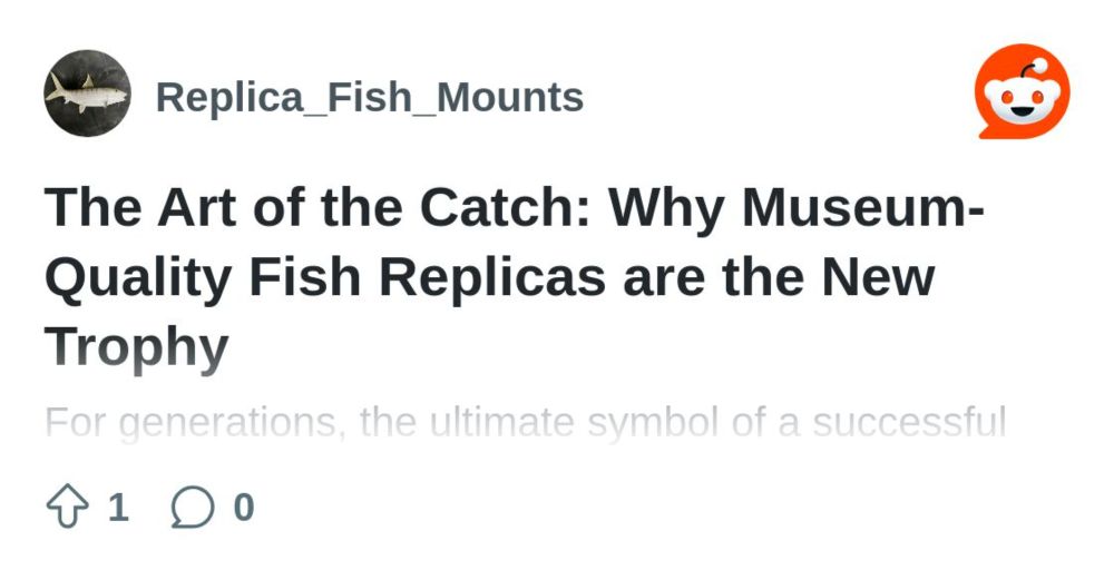 Explore this post and more from the Replica_Fish_Mounts community