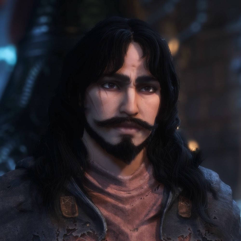 Portrait of my ‘Dragon Age: The Veilguard’ character, Esra Laidir.