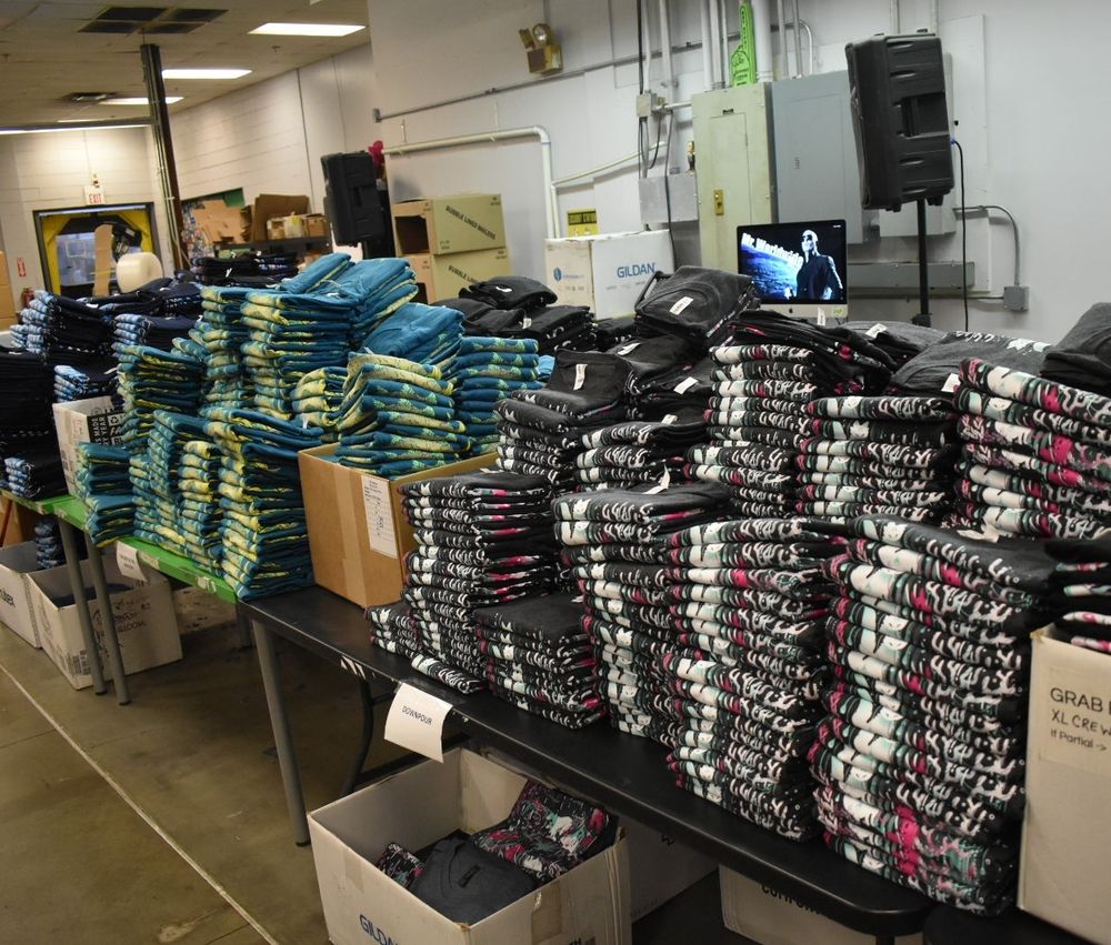 Even more AGDQ tees are folded and ready to go 