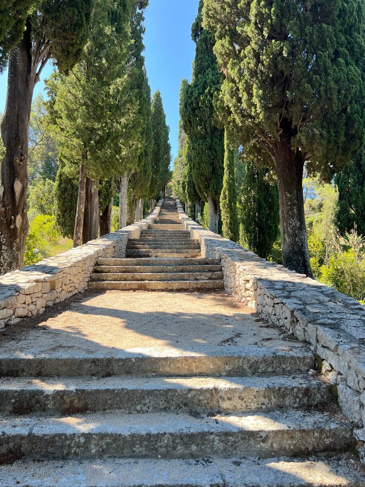 Photo of the path up to the church