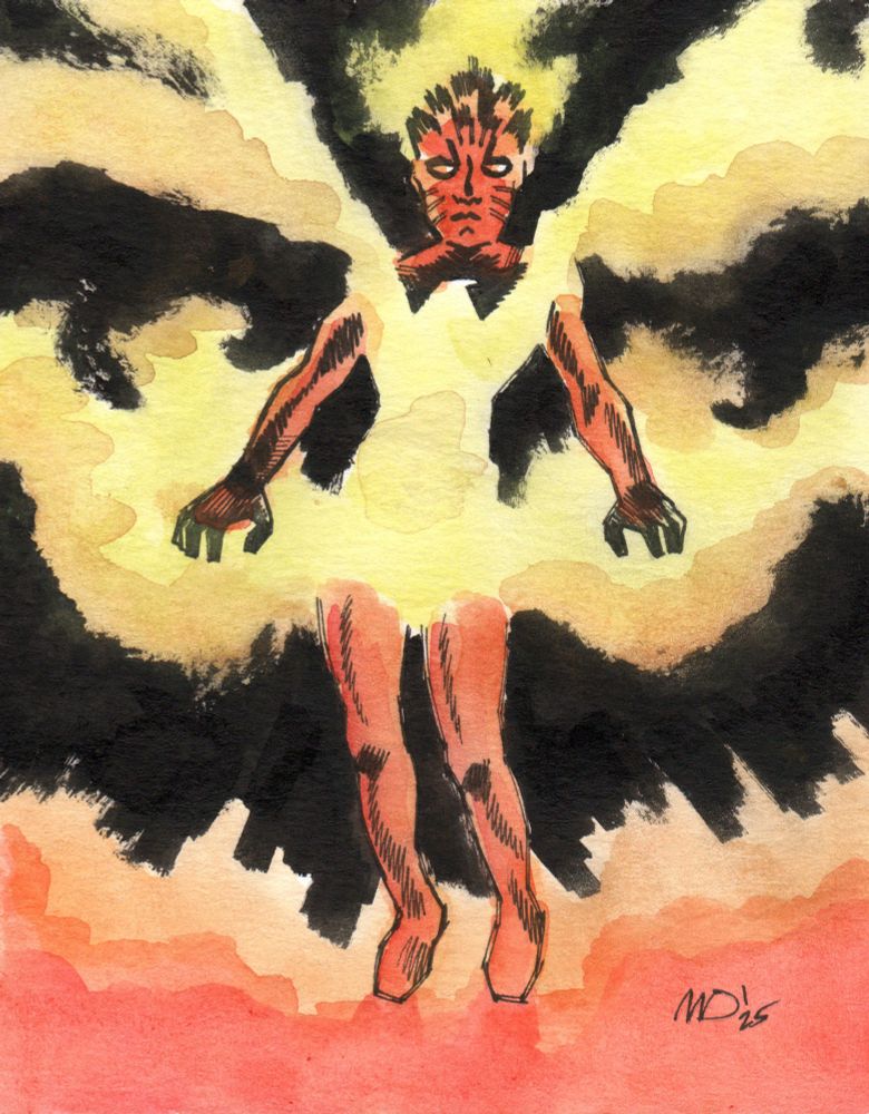 Drawing of Rachel Summers as Phoenix 