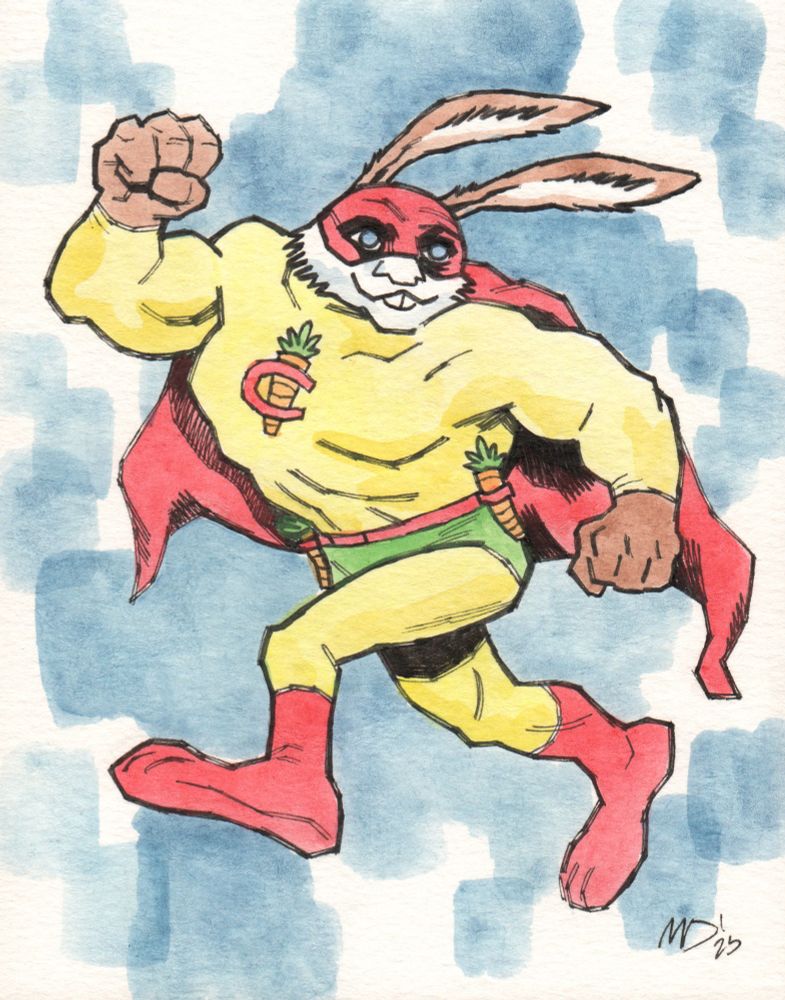 Drawing of Captain Carrot