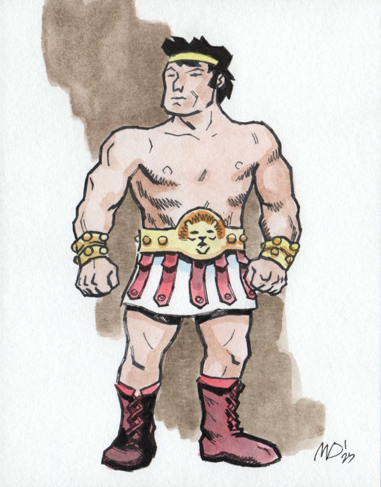 Drawing of Hercules, unbound 