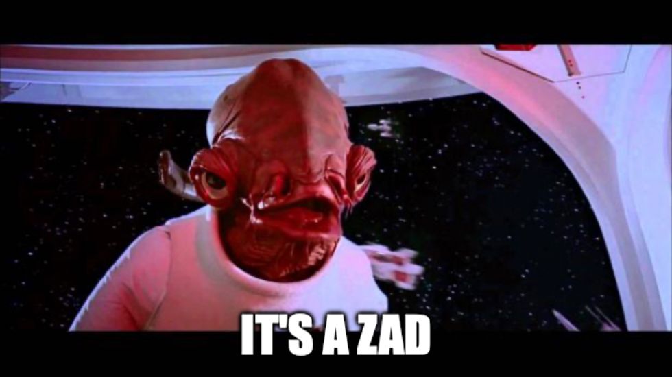 Remake de it's a trap de Star Wars mais avec marqué "it's a zad"