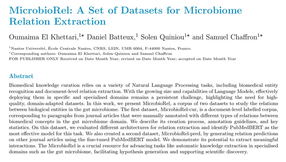 MicrobioRel: A Set of Datasets for Microbiome Relation Extraction