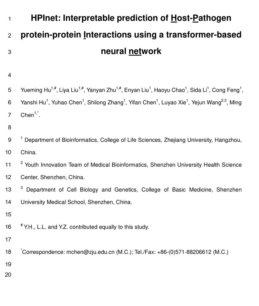 HPInet: Interpretable prediction of Host-Pathogen protein-protein Interactions using a transformer-based neural network