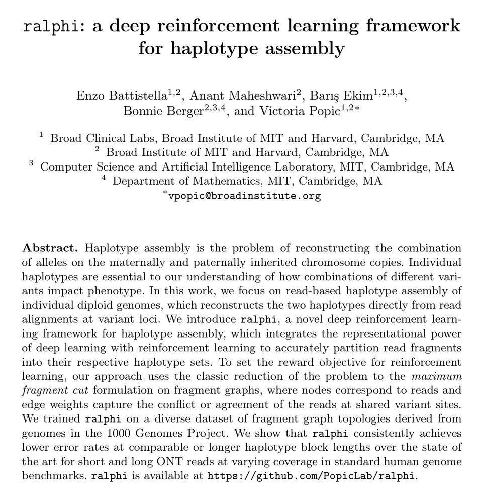 ralphi: a deep reinforcement learning framework for haplotype assembly