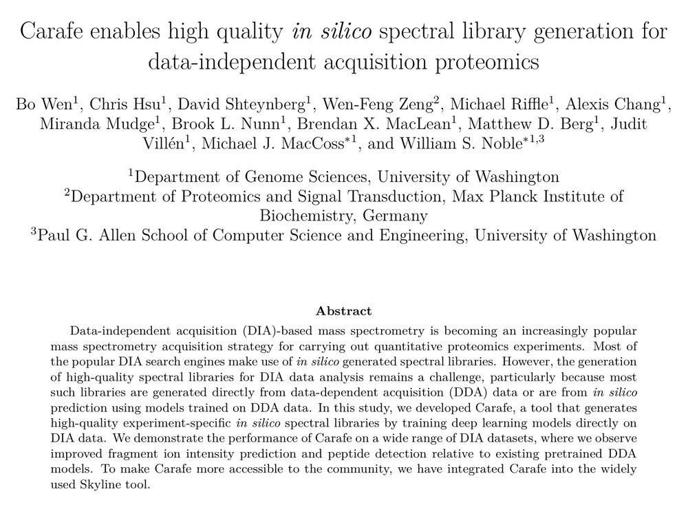 Carafe enables high quality in silico spectral library generation for data-independent acquisition proteomics
