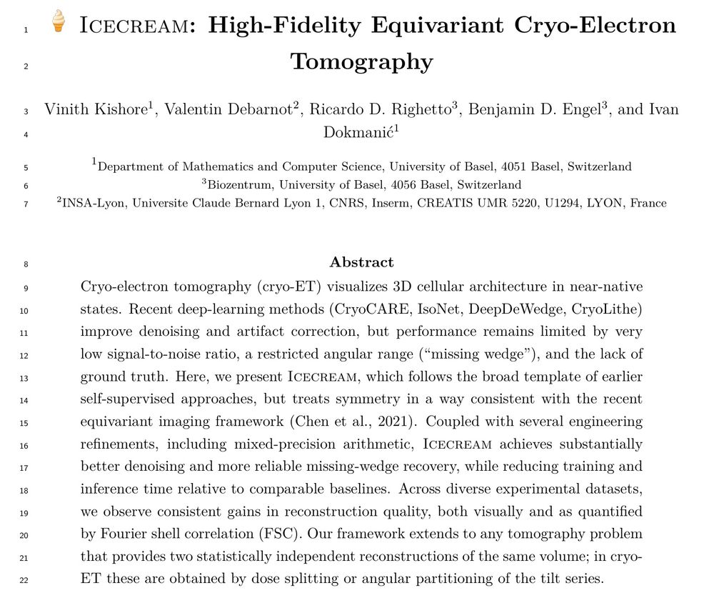 Icecream: High-Fidelity Equivariant Cryo-Electron Tomography
