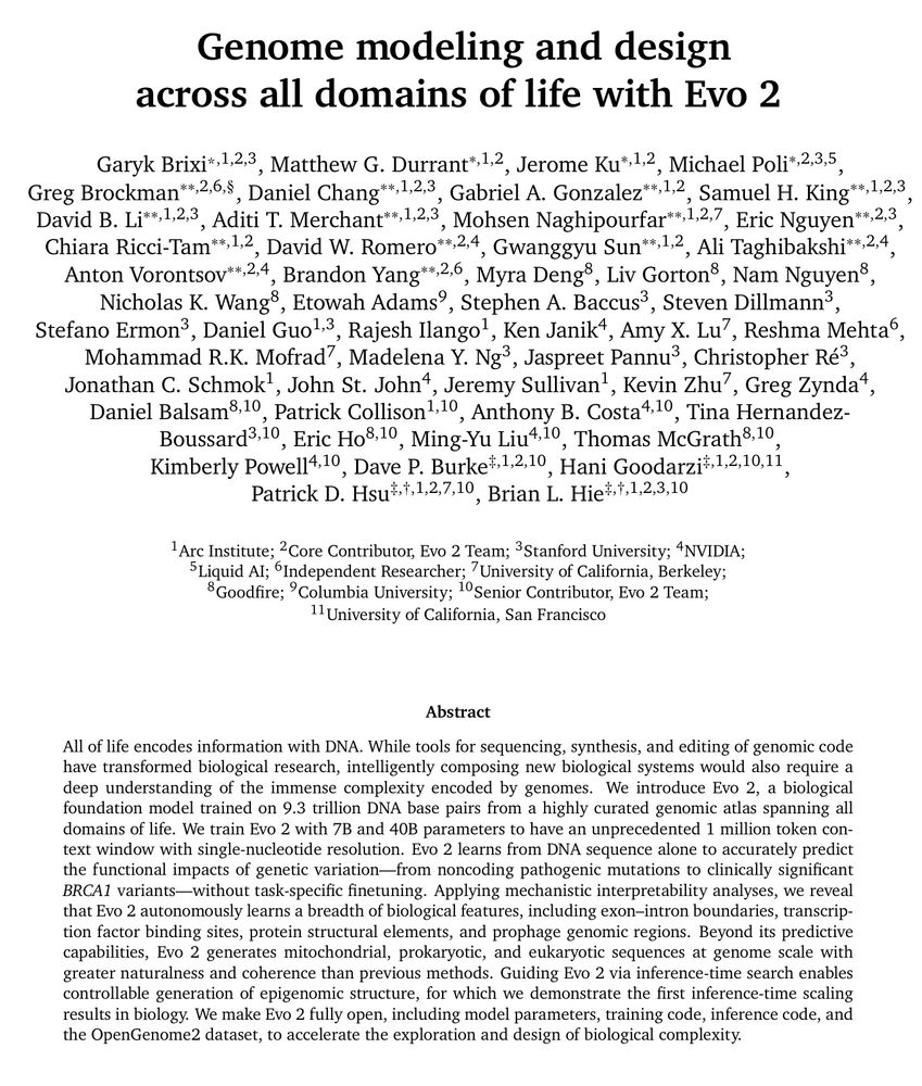 Genome modeling and design across all domains of life with Evo 2