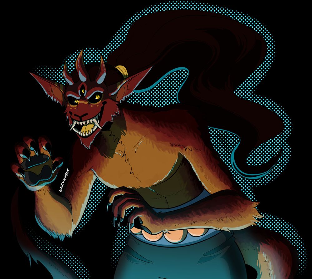 nasty oni-tiefling rogue