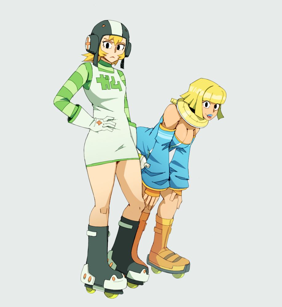 Gum (left) from Jet Set Radio. And Bel (right) from Bomb Rush Cyberfunk