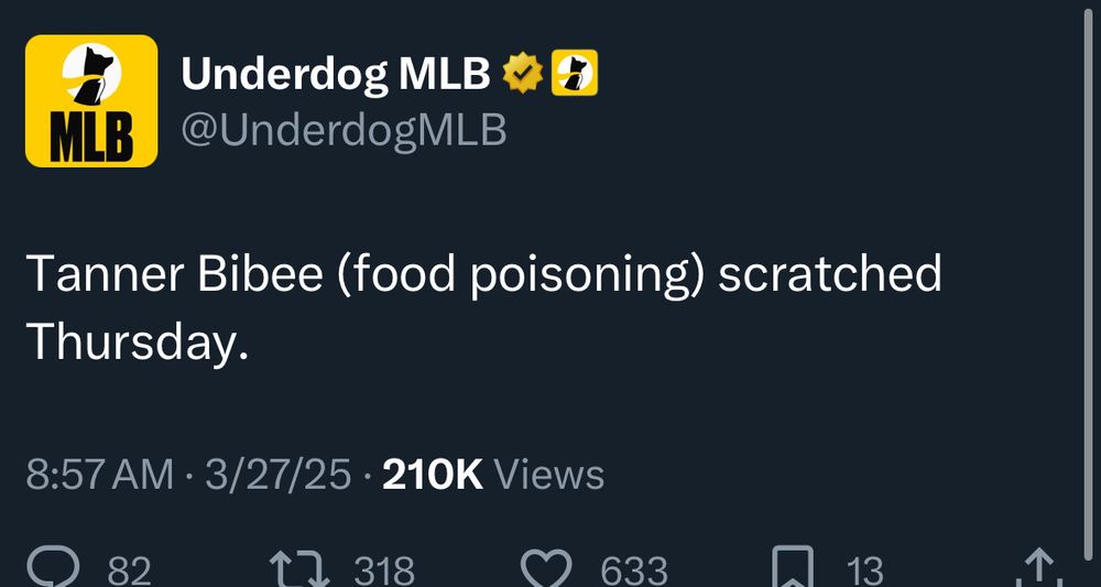 Tanner Bibee has food poisoning 